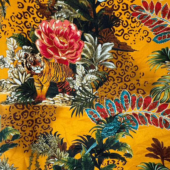 L'Agence Womens Jane Top in Tiger Floral Size Large Silk Cami Top Animal Print - Picture 5 of 7